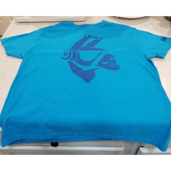 fortnite t shirt dj yonder blue short sleeve nwot never worn size xl - Picture 1 of 11